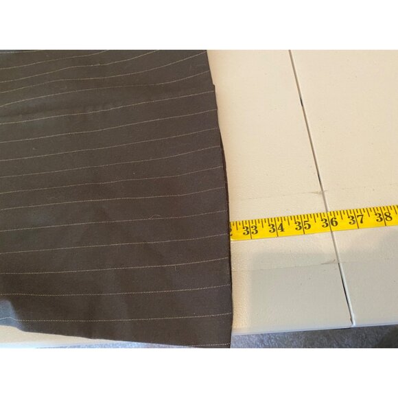 Benard Holtzman Harve Bernard Womens Pinstripe Brown Wool Pantsuit Size 10 - Picture 9 of 16